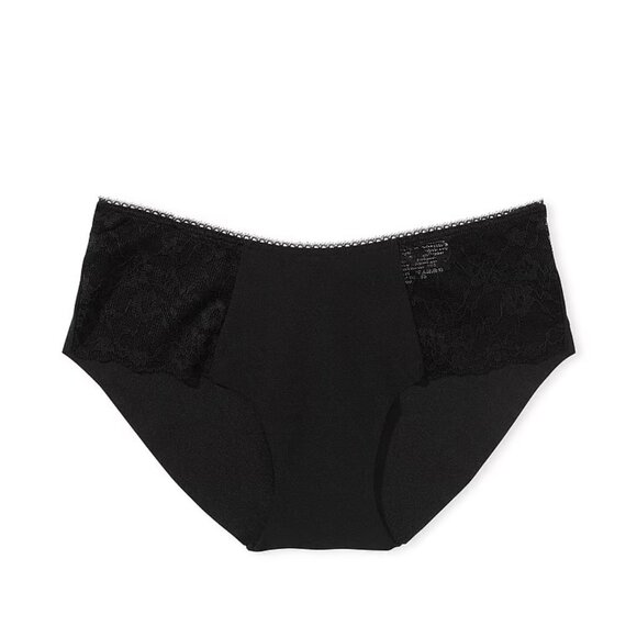 Victoria's Secret No-Show Lace Hiphugger Panty Black XL NEW - Picture 2 of 3